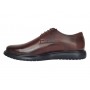 pantofi barbati casual maro din piele naturala cu talpa neagra model RSY03M